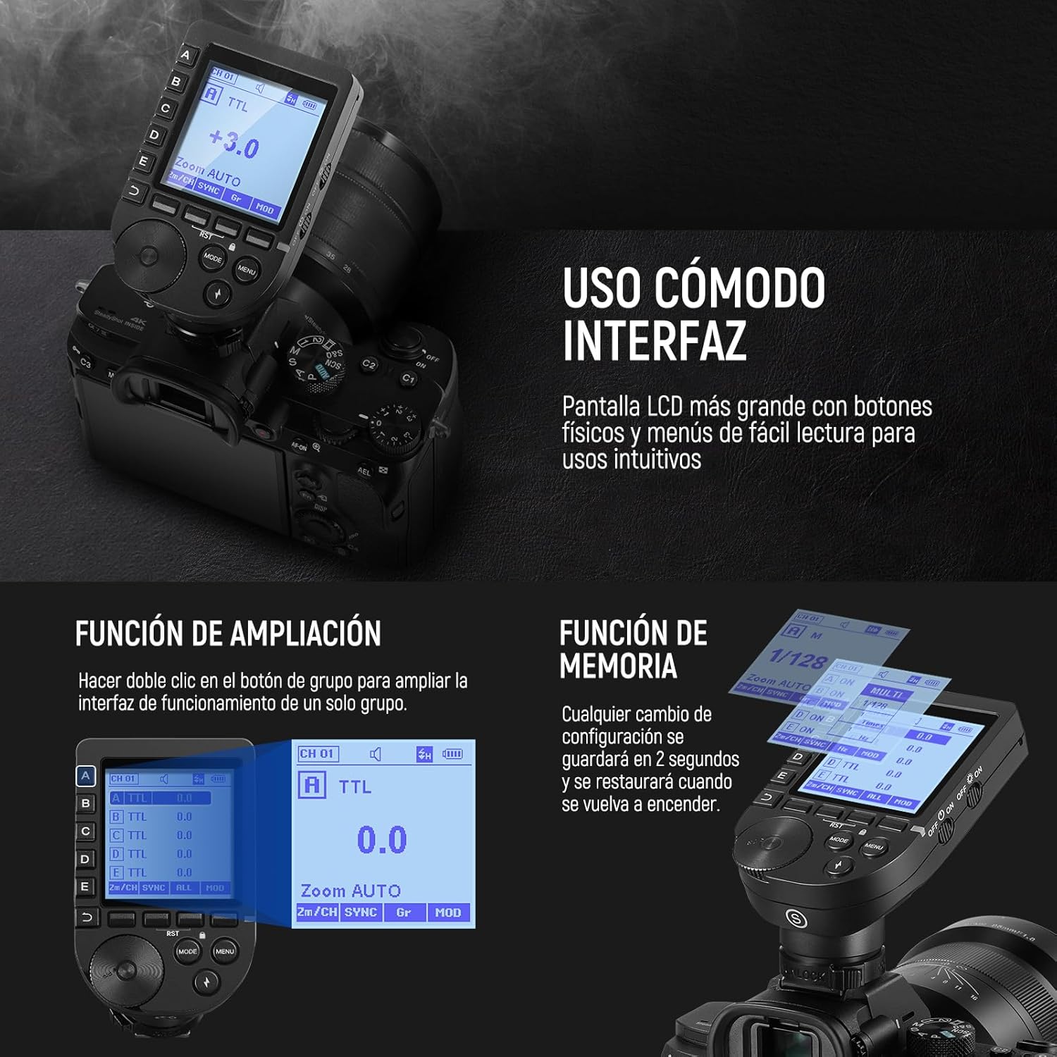 TRIGGER TTL NEEWER QPRO-S PARA FLASH INALAMBRICO SONY - 2