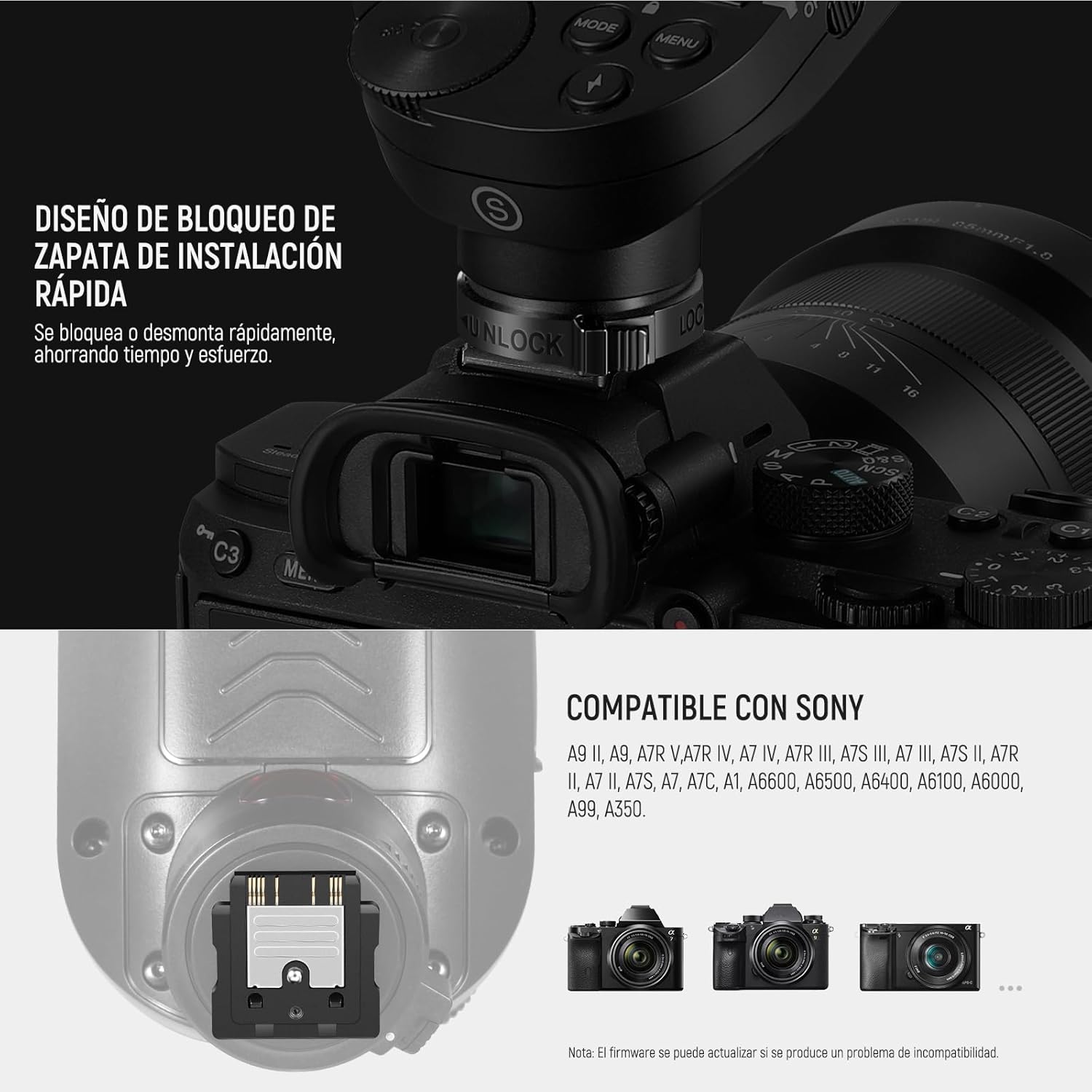 TRIGGER TTL NEEWER QPRO-S PARA FLASH INALAMBRICO SONY - 3