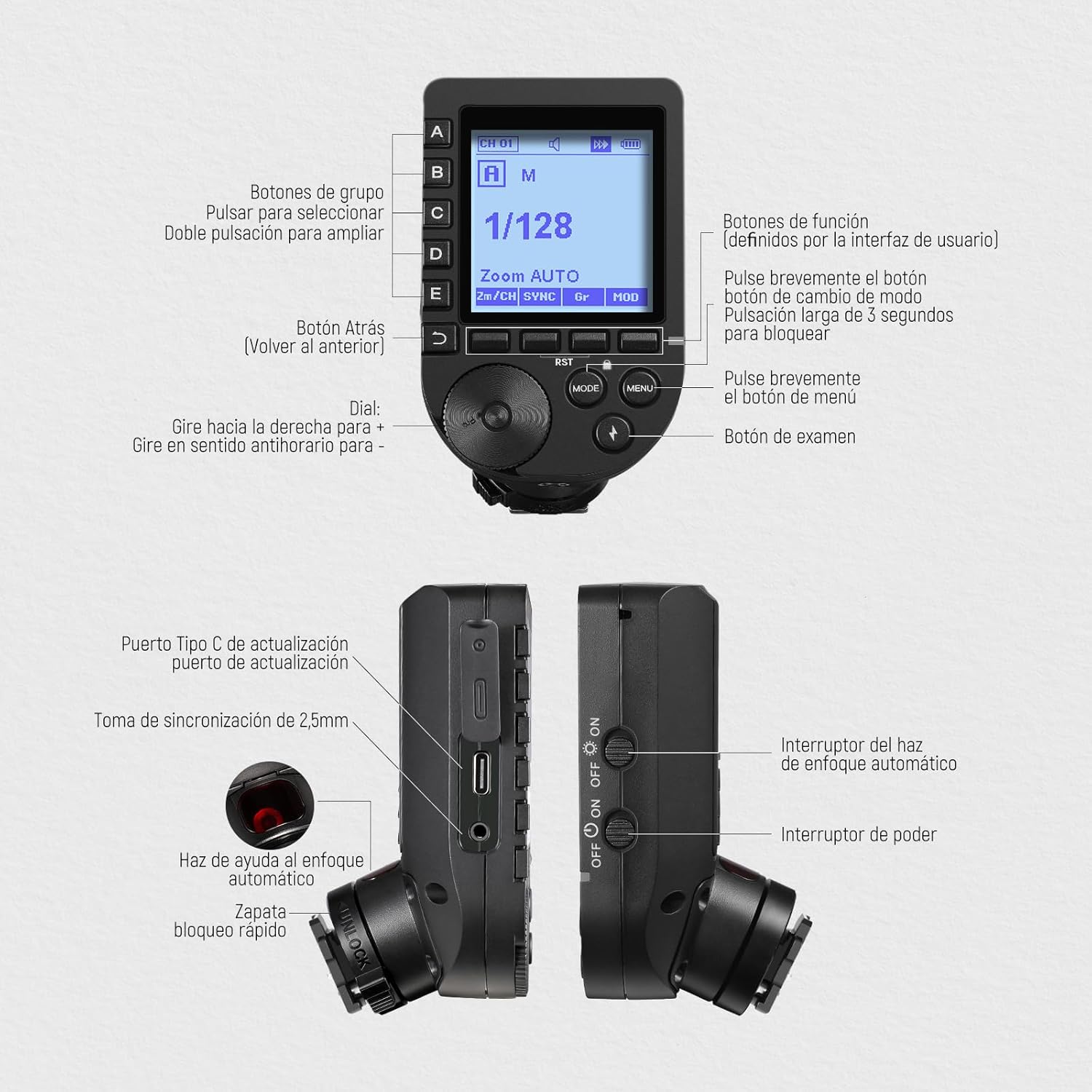 TRIGGER TTL NEEWER QPRO-S PARA FLASH INALAMBRICO SONY - 4