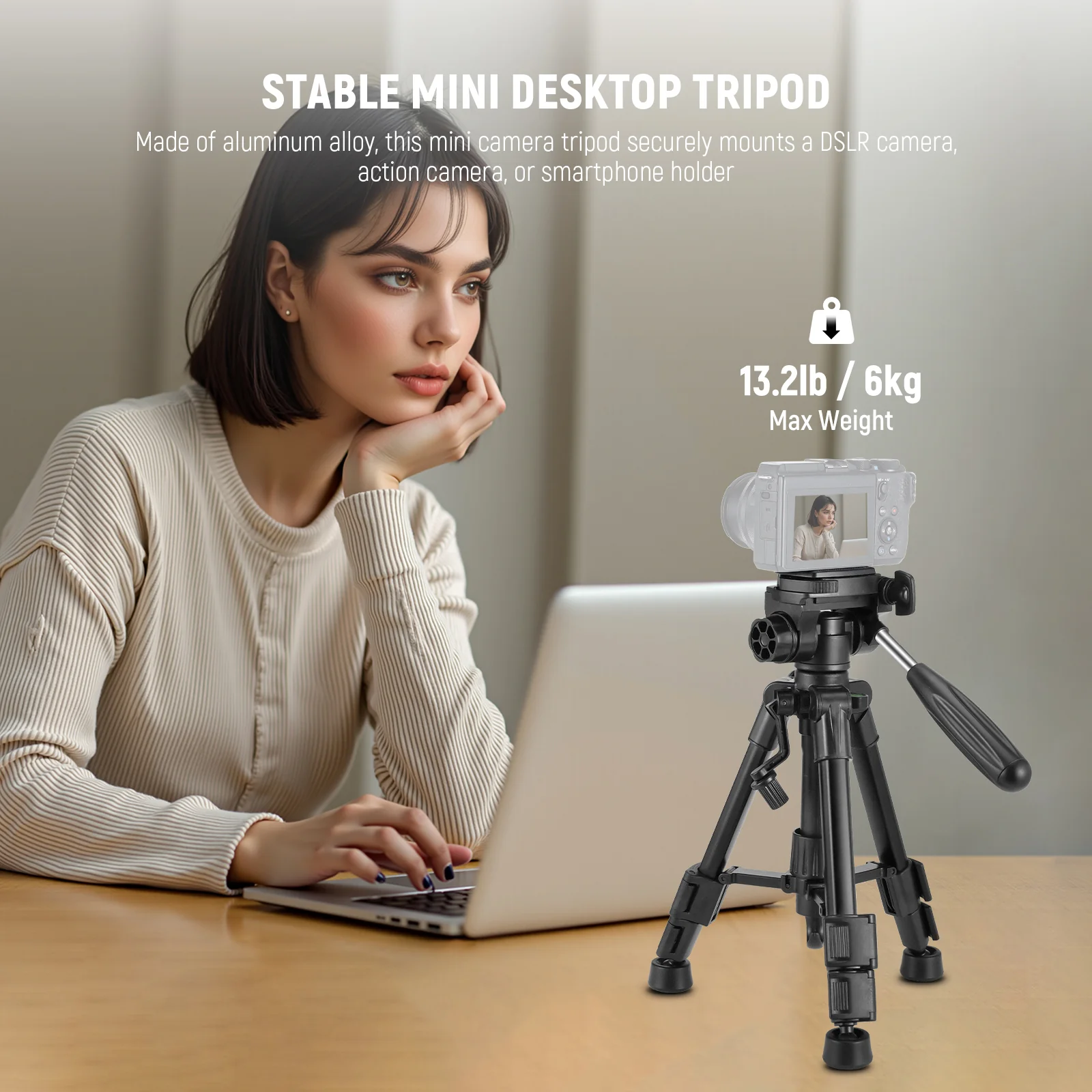 TRIPODE ESCRITORIO NEEWER BASICS TP02 PARA CAMARA - 2