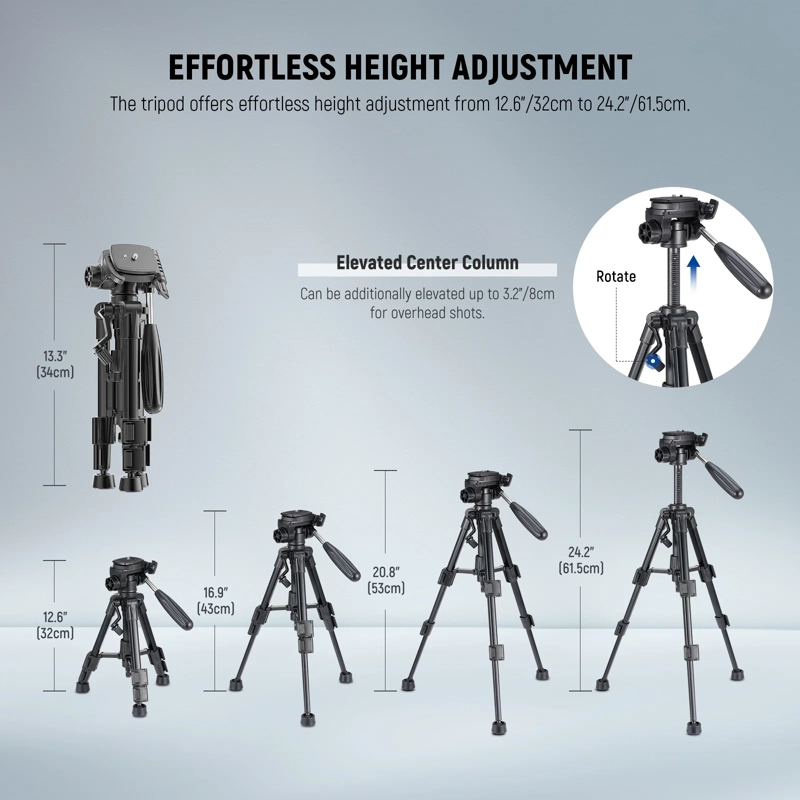 TRIPODE ESCRITORIO NEEWER BASICS TP02 PARA CAMARA - 7