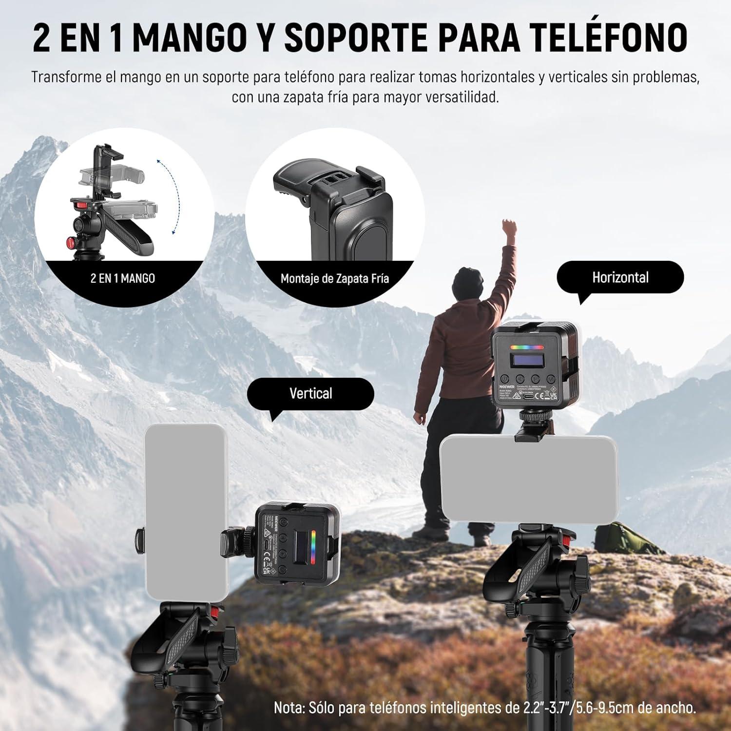 TRIPODE FLEXIBLE NEEWER TP36 CON BOLA Y CONTROL REMOTO - 3