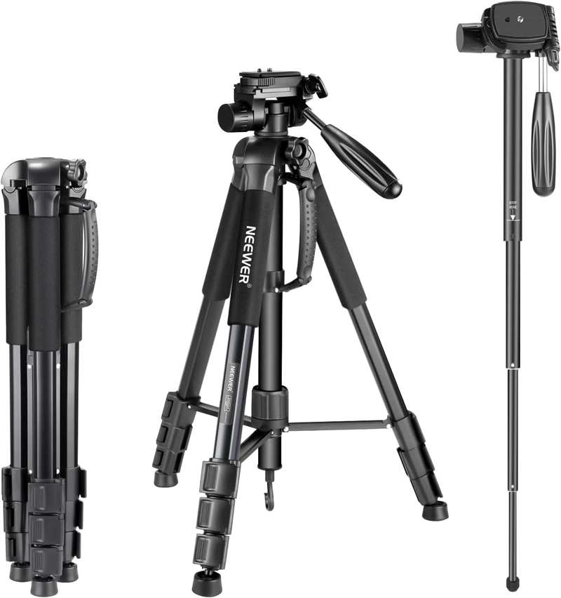 TRIPODE MONOPOD NEEWER 177 CM ALEACION ALUMINIO PARA CAMARAS - 1