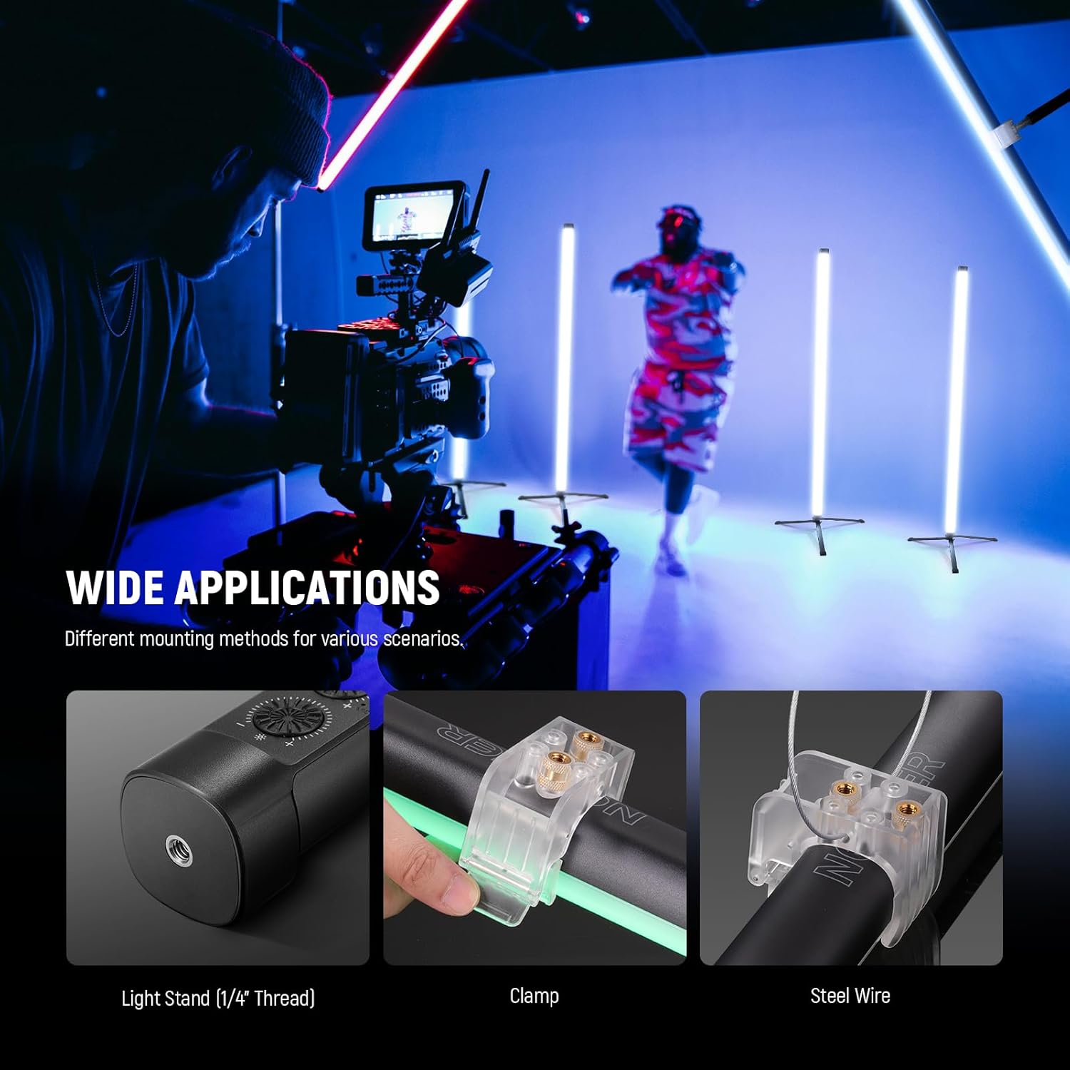 TUBO DE LUZ RGB NEEWER TL120C 120 CM CON CONTROL POR APLICACION - 2