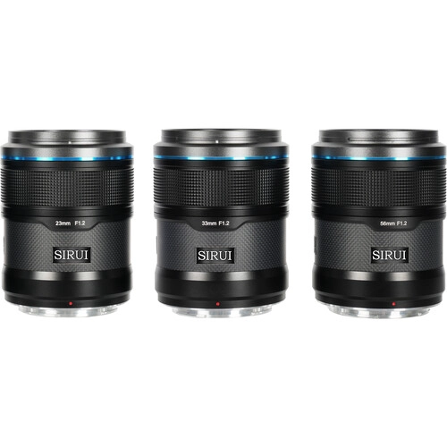 KIT DE 3 LENTES SIRUI SNIPER F/1.2 CON ENFOQUE AUTOMATICO (SONY E) - 2