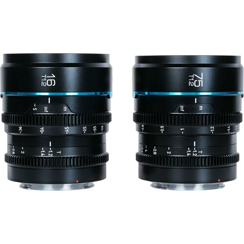 KIT DE 2 LENTES CINE SIRUI NIGHT WALKER T1.2 16MM Y 75 MM (SONY E) - 1