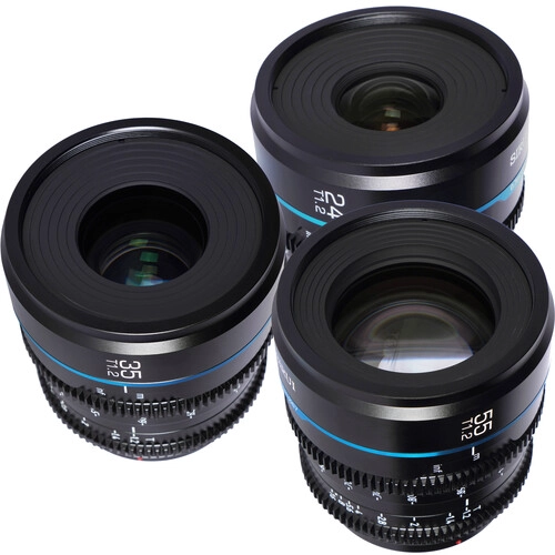 KIT DE 3 LENTES DE CINE SIRUI NIGHT WALKER T1.2 S35 (SONY E) - 2