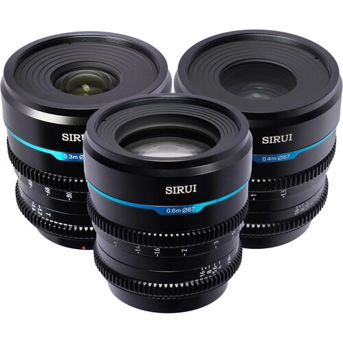 KIT DE 3 LENTES DE CINE SIRUI NIGHT WALKER T1.2 S35 (SONY E) - 3