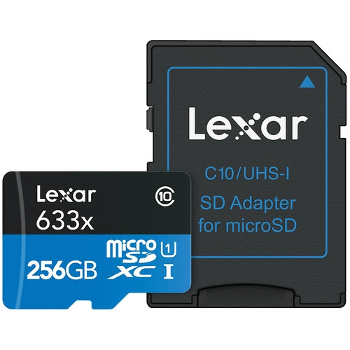 TARJETA DE MEMORIA MICRO SD LEXAR 256GB 633X UHS-I - 1