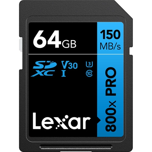 MEMORIA LEXAR 64GB 800X PRO UHS- V30 150MBS - 1