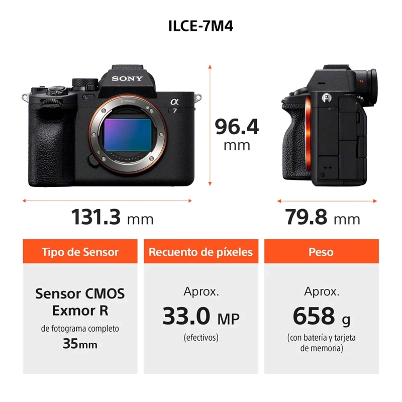CAMARA FULL FRAME SONY A7 IV CON LENTE ZOOM 28–70 MM II - 6