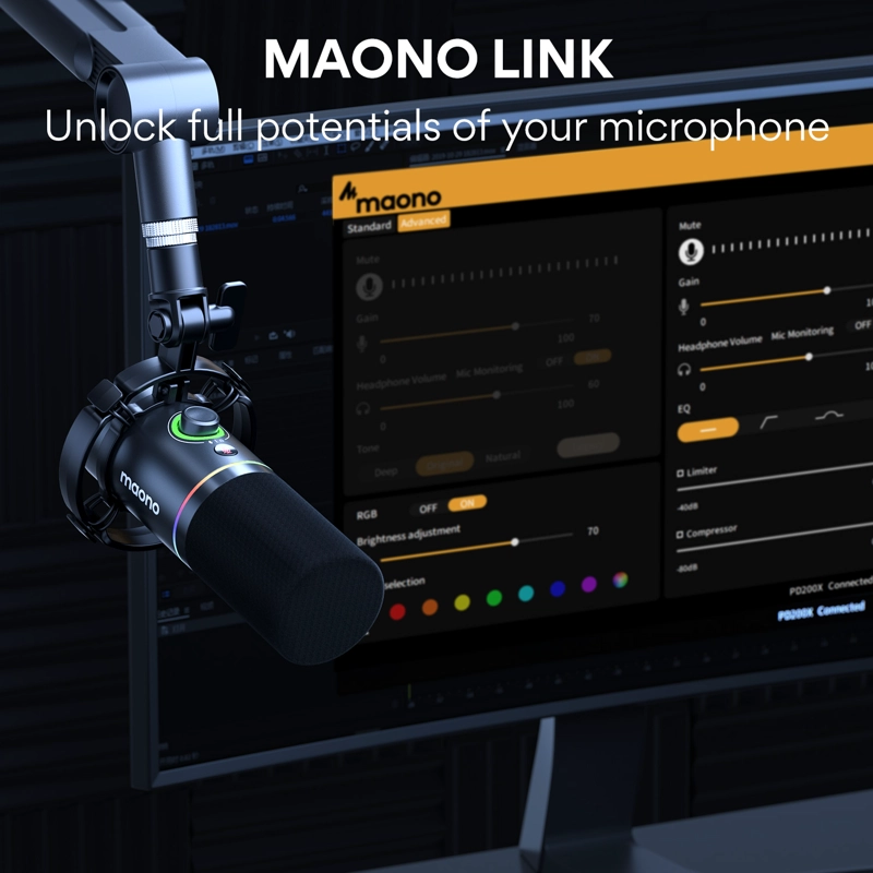 MICROFONO DINAMICO MAONO PD200X XLR-USB - 7