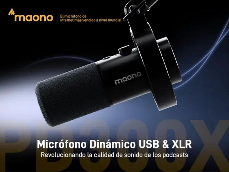 MICROFONO DINAMICO MAONO PD300X USB/XLR PARA PODCASTING - 2