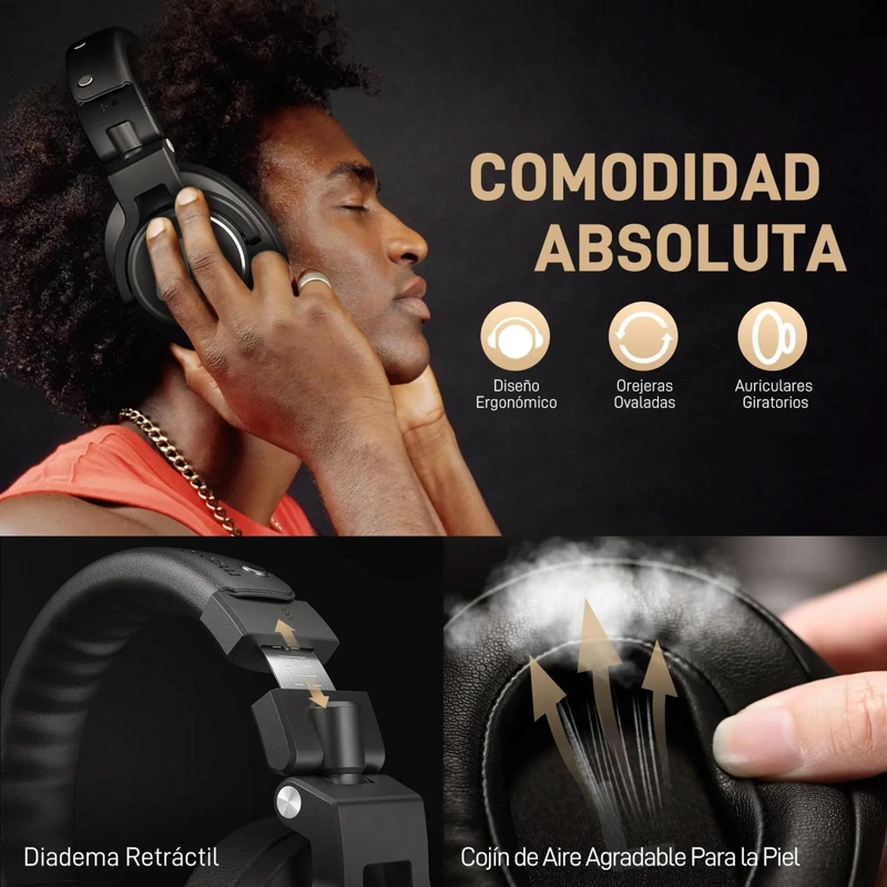 AUDIFONOS DE ESTUDIO MAONO MH700 PARA MONITOREO PROFESIONAL - 5