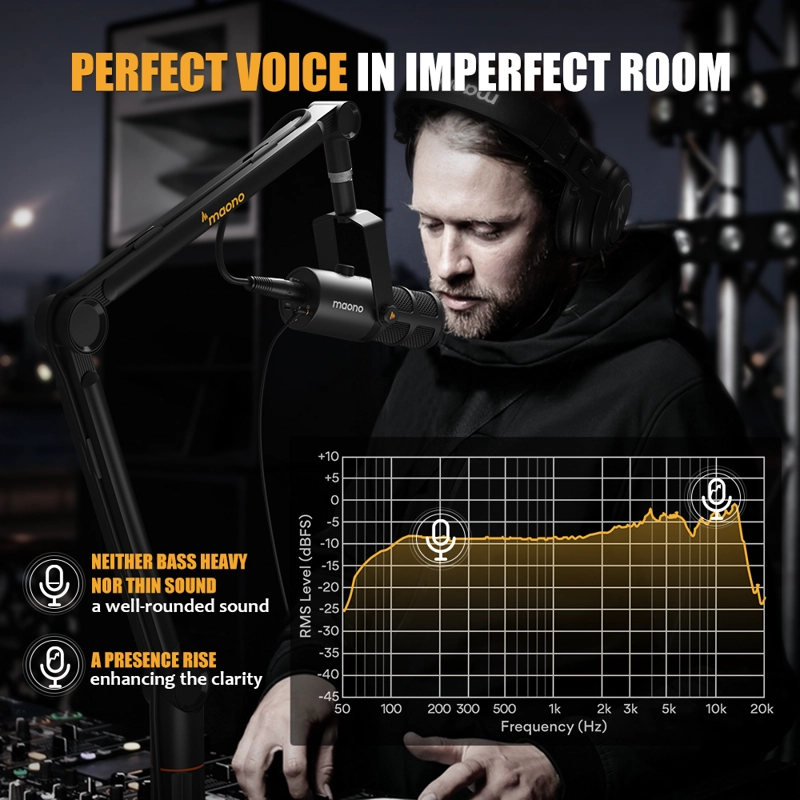 MICROFONO DINAMICO MAONO PD400X XLR USB - 4