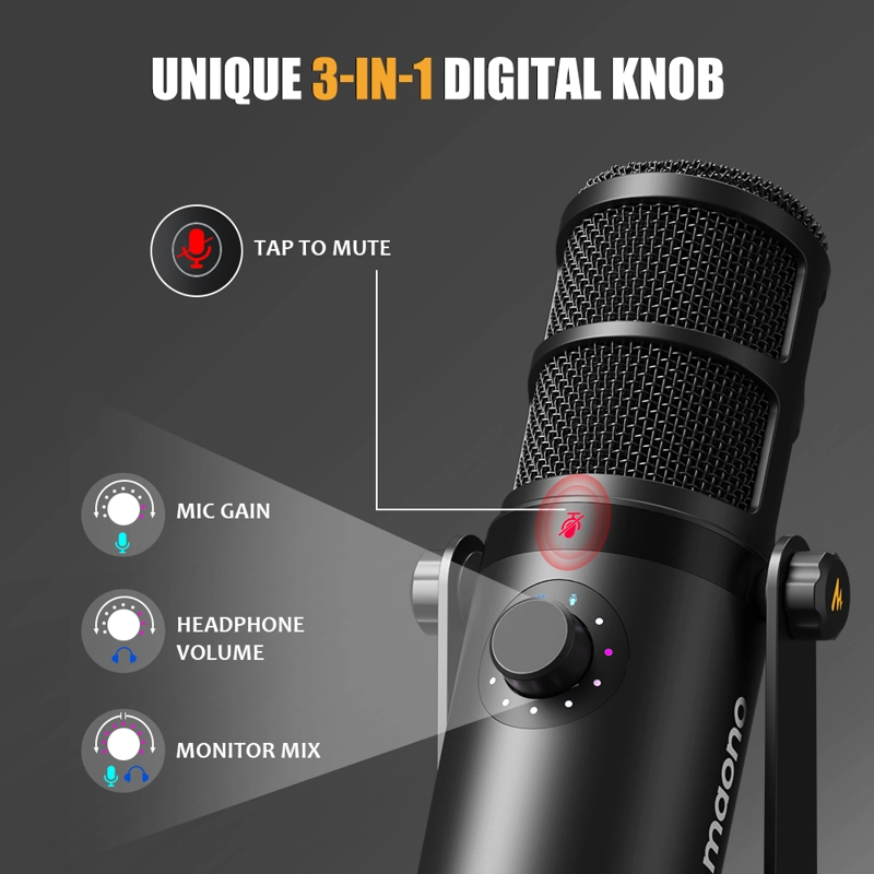 MICROFONO DINAMICO MAONO PD400X XLR USB - 5