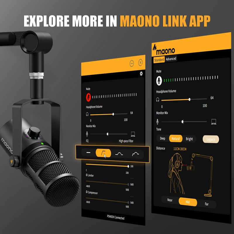 MICROFONO DINAMICO MAONO PD400X XLR USB - 6