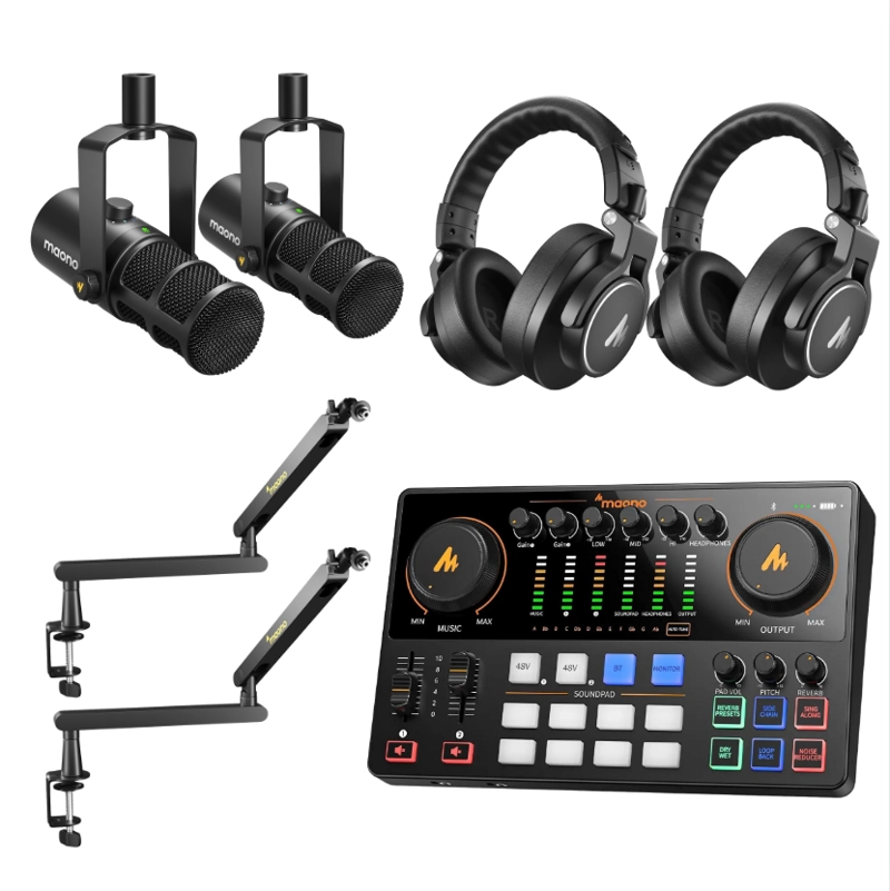 KIT DE PODCAST MAONO PROFESIONAL PD400X PARA DOS PERSONAS - 1