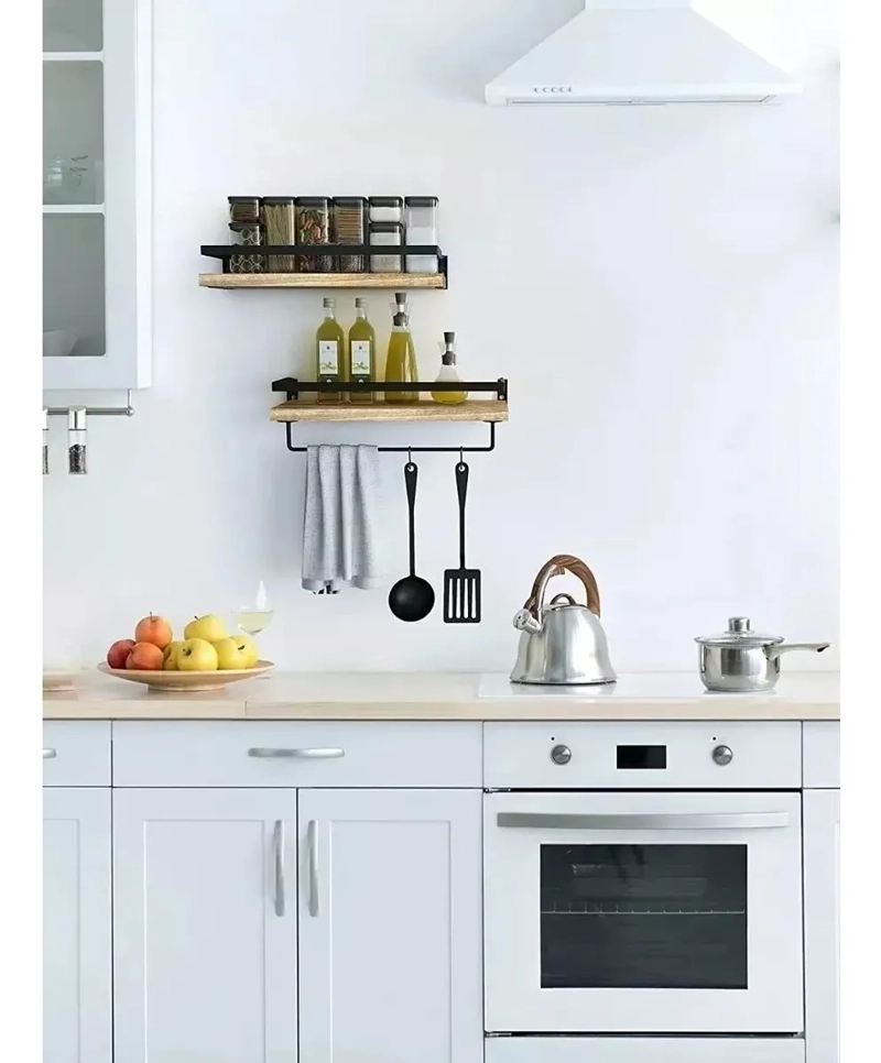 REPISAS FLOTANTES DE MADERA MODERNAS KIT X2 - 1
