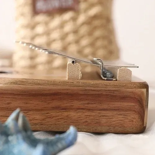 17 TECLAS KALIMBA, PULGAR, PIANO AFRICANO MARRON - 4