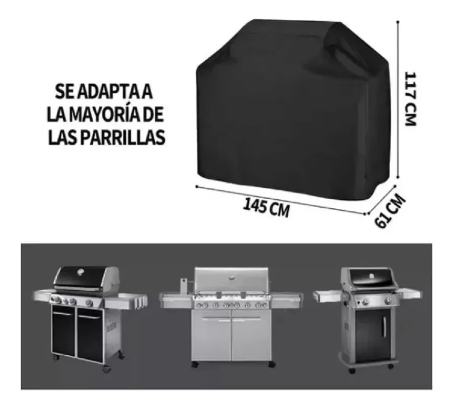 FUNDA PARRILLA ASADOR EXTERIOR PROTECTOR BARBACOA - 1