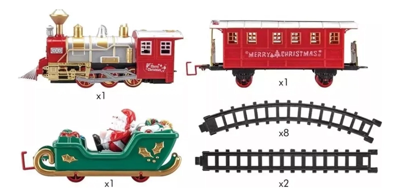 JUGUETE TREN LOCOMOTORA ELE CTRICO LUCES Y SONIDO PARA NIÑOS - 2