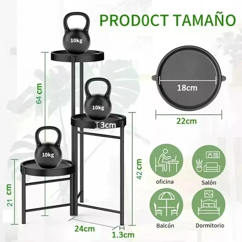 SET ORGANIZADOR 3 PEDESTAL DESMONTABLE METAL - 1