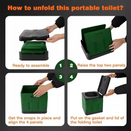 BAÑO QUIMICO PORTATIL 20 LITROS REUSABLE CAMPING OUTDOOR - 1