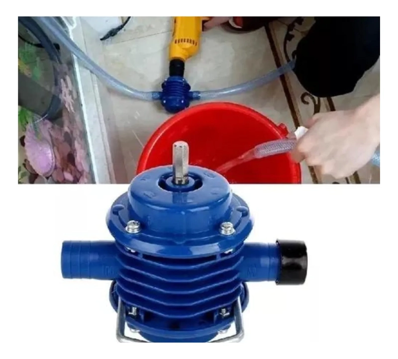 BOMBA AGUA DE TALADRO MANUAL MINI AUTOCEBANTE PLASTICO - 5
