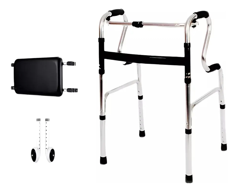 ANDADOR ORTOPE DICO CON RUEDAS BURRITO REGULABLE CON ASIENTO - 1