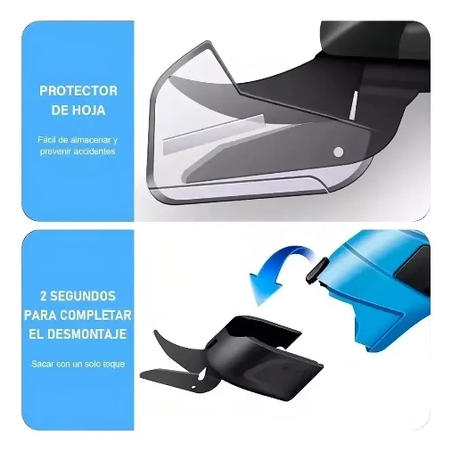 TIJERA ELE CTRICA RECARGABLE, CORTA CARTON, TELA, CUERO - 3