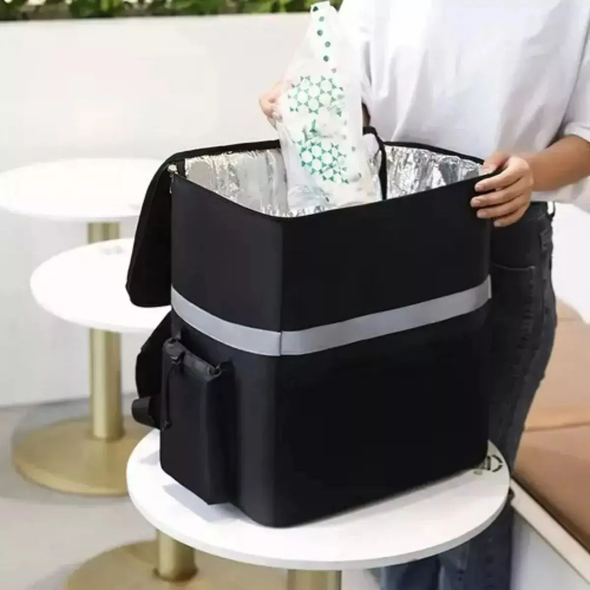 MOCHILA TERMICA MULTIFUNCIONAL DELIVERY REPARTIDOR UBER TIPO - 4