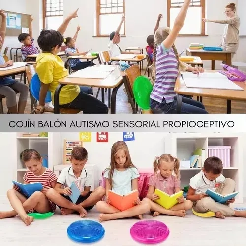 COJIN AUTISMO SENSORIAL PROPIOCEPTIVO YOGA BALONES 34CM - 4