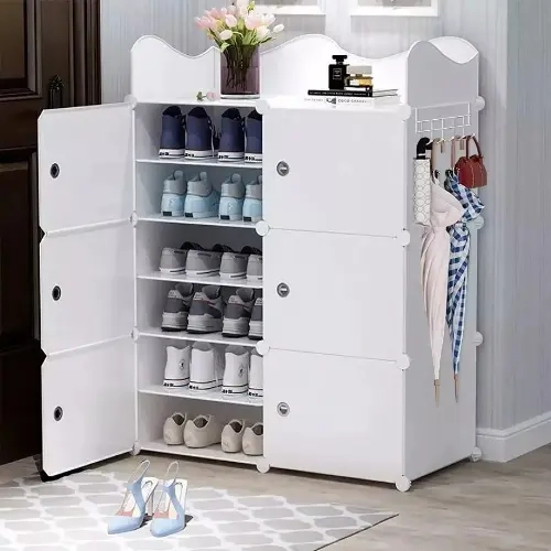 ZAPATERA ECONOMICO MODERNAS ORGANIZADOR CAJA ARMABLE ESTANTE - 4