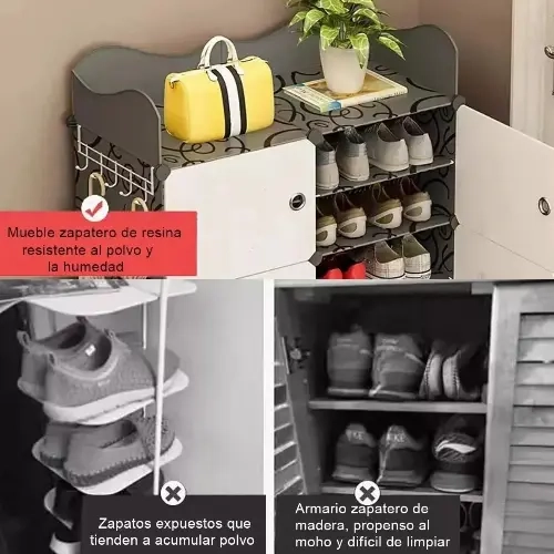 ZAPATERA ECONOMICO MODERNAS ORGANIZADOR CAJA ARMABLE ESTANTE - 5