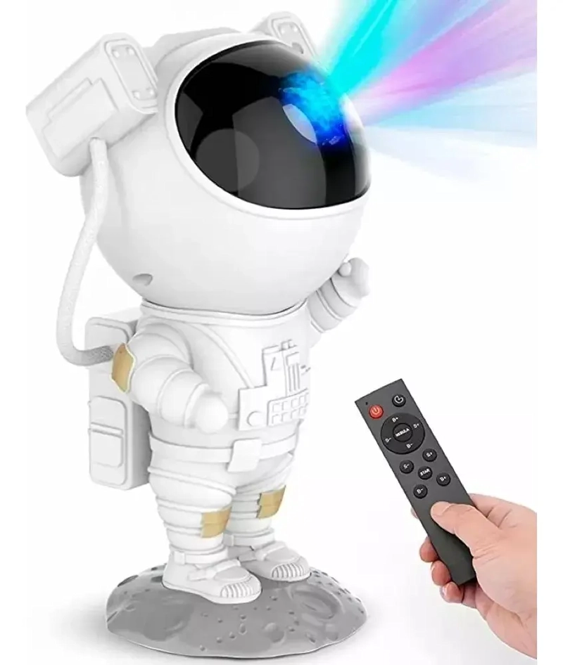 LAMPARA PROYECTOR ASTRONAUTA DE GALAXIA LUZ LED /RGB-PREMIUM - 1