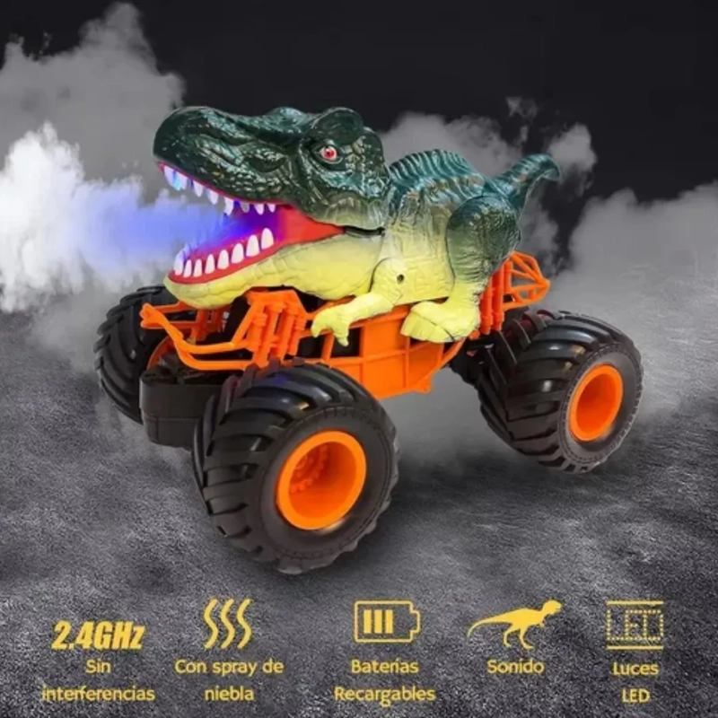 DINOSAURIO AUTO CONTROL REMOTO RECARGABLE JUGUETE - 2