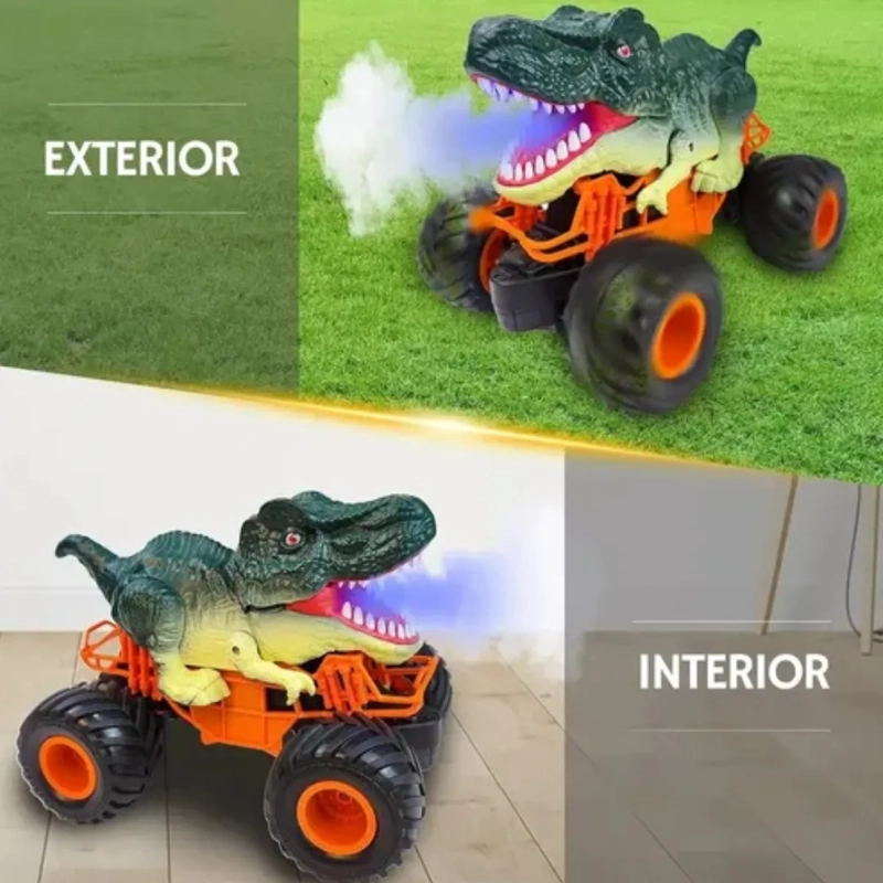 DINOSAURIO AUTO CONTROL REMOTO RECARGABLE JUGUETE - 4