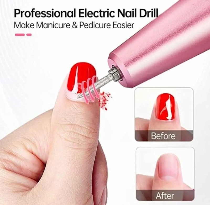 TORNO DE UÑAS INALAMBRICO PANTALLA LCD 30000 RPM MANICURA - 5