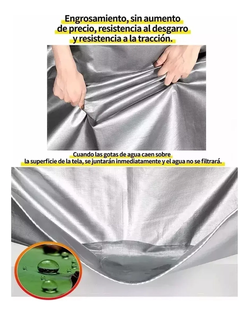 COBERTOR LONA UNIVERSAL IMPERMEABLE DE 3X5 METROS - 2