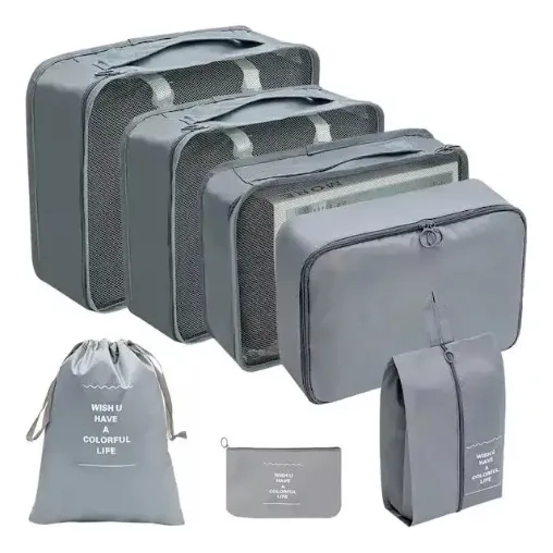 ORGANIZADOR MALETA SET 7 BOLSAS VIAJE EQUIPAJE - 1