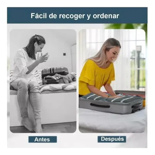 ORGANIZADOR MALETA SET 7 BOLSAS VIAJE EQUIPAJE - 5