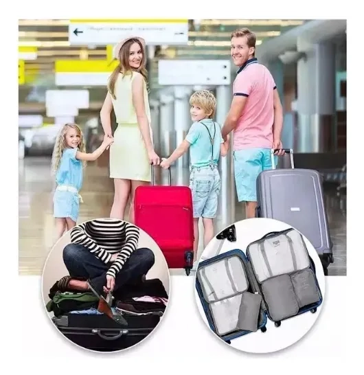 ORGANIZADOR MALETA SET 7 BOLSAS VIAJE EQUIPAJE - 7