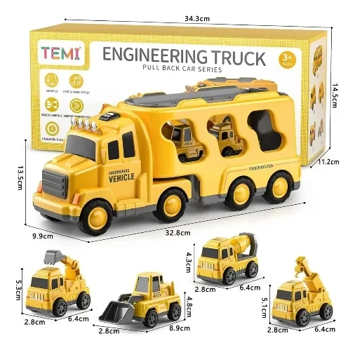 CAMION DE CONSTRUCCION 5 EN 1 JUGUETES REGALO PARA NIÑOS - 2
