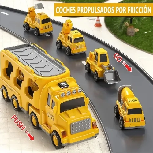 CAMION DE CONSTRUCCION 5 EN 1 JUGUETES REGALO PARA NIÑOS - 3