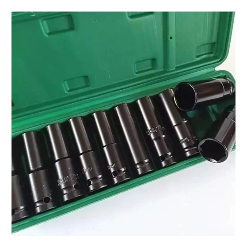 JUEGO HERRAMIENTAS LLAVE DE VASO KIT MECANICAS DADOS 10 PZS - 2