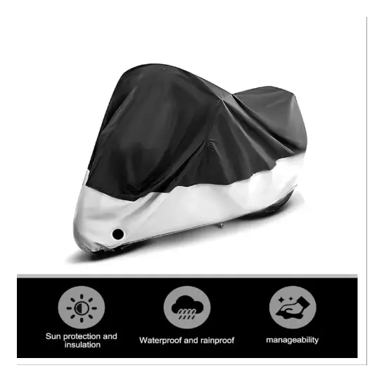 FUNDA LONA CUBRE MOTO IMPERMEABLE ANTI-LLUVIA POLVO - 3