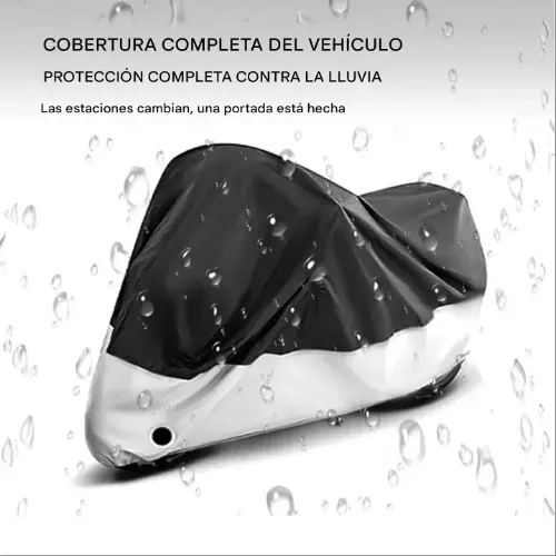 FUNDA LONA CUBRE MOTO IMPERMEABLE ANTI-LLUVIA POLVO - 5
