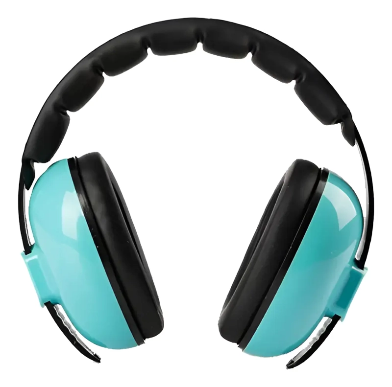 OREJERAS ANTIRUIDO AURICULARES PROTECTORES BEBES Y NIÑOS CELESTE - 1