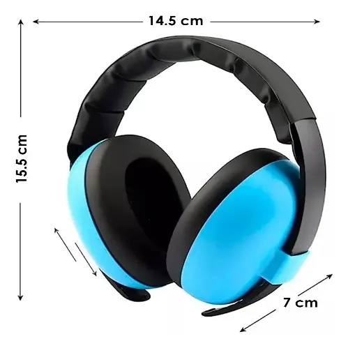 OREJERAS ANTIRUIDO AURICULARES PROTECTORES BEBES Y NIÑOS CELESTE - 2